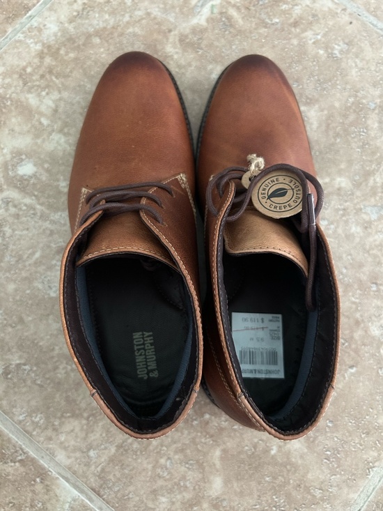 Men\'s Johnston & Murphy Charlton Chukka Mahogany Full Grain Dress Shoes